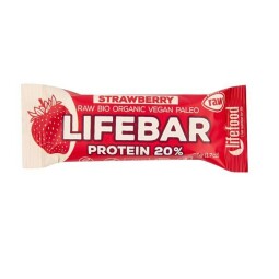 BIO Lifebar protein tyčinka jahodová 47 g