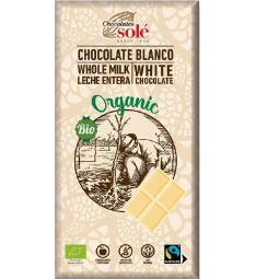 BIO Čokoláda bílá SOLÉ 100 g