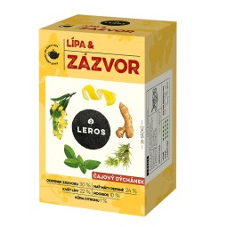 Čajový dýchánek lípa & zázvor Leros 40 g