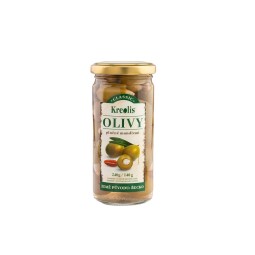 Olivy zelené s mandlí Kreolis 240 g