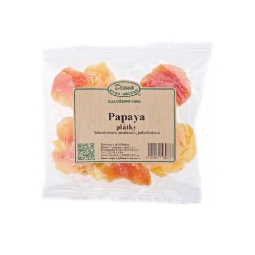 Plátky papayi sušené 100 g