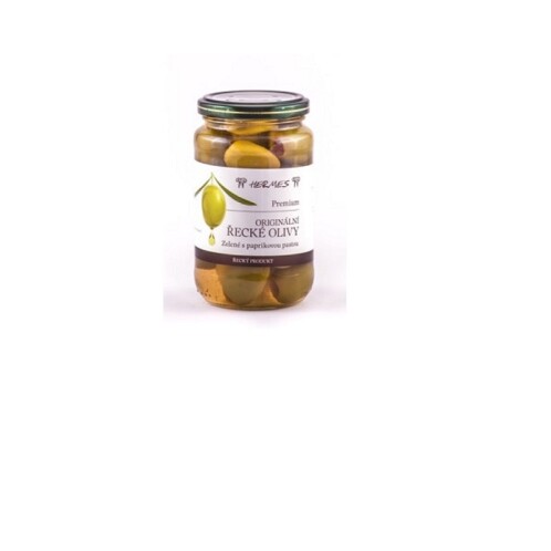 Olivy zelené pasterizované s papričkou 190 g