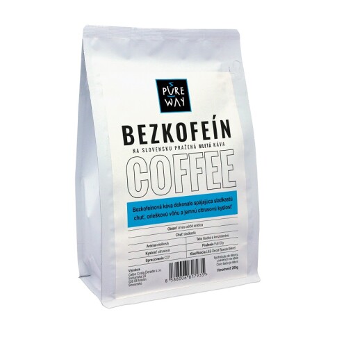 Bezkofeínová káva mletá 200 g