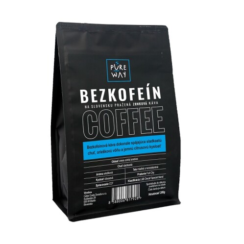 Bezkofeinová káva zrnková 200 g