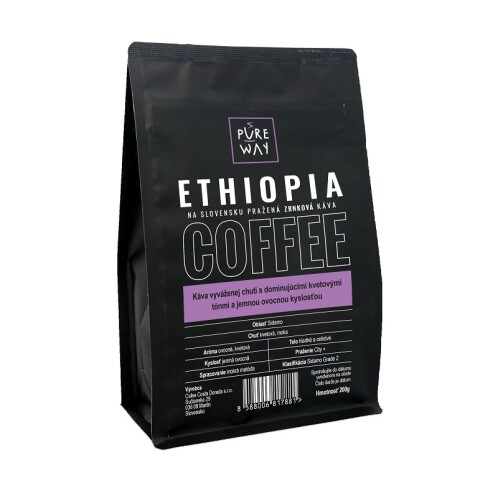 Káva Ethiopia odrůdová zrnková 200 g