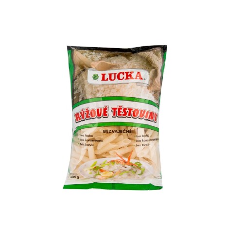 Těstoviny penne rýžové bezlepkové Lucka 300 g