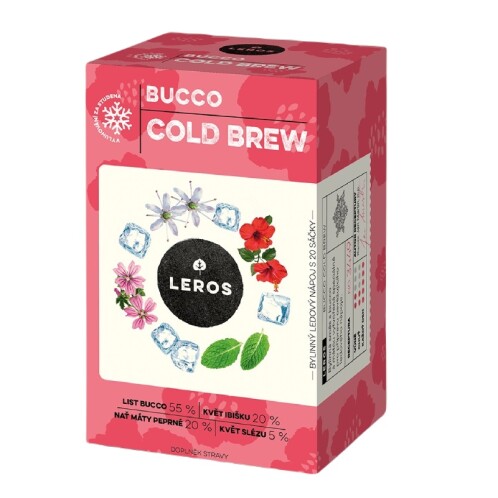 Směs na ledový čaj Cold brew Bucco & máta Leros 30 g