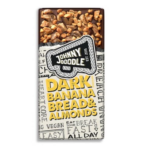 Čokoláda hořká, sušený banán a mandle Johnny Doodle150 g