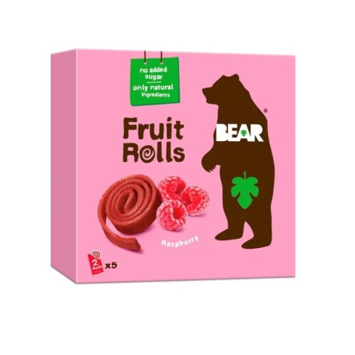 Ovocné rolované plátky malina Bear 5 x 20 g