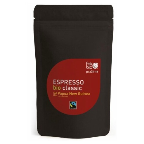 BIO Káva mletá espresso classic Papua New Guinea Fair & Bio pražírna 200 g