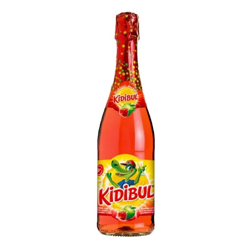 Kidibul - Dětský šumivý nápoj - 99% Jablko, Jahoda 735 ml