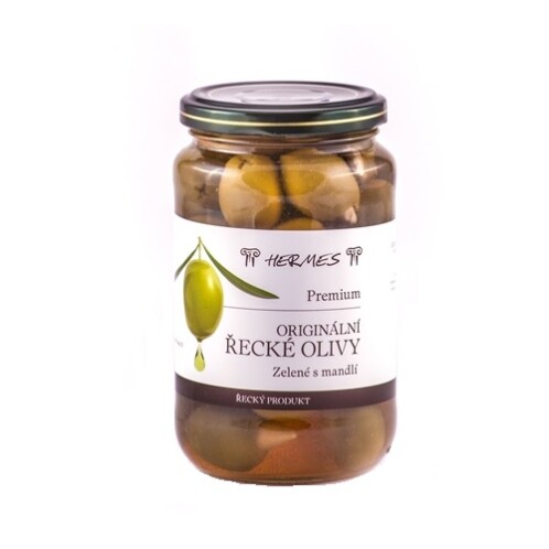 Zelené olivy s mandlí 190 g
