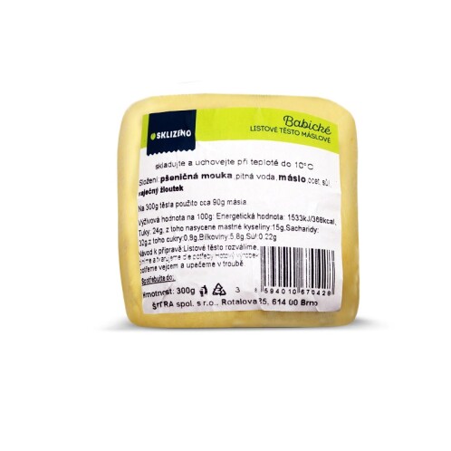 Babické máslové listové těsto 300 g