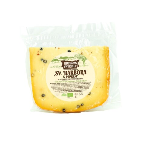 BIO Sýr svaté Barbory s pepřem cca 120 g