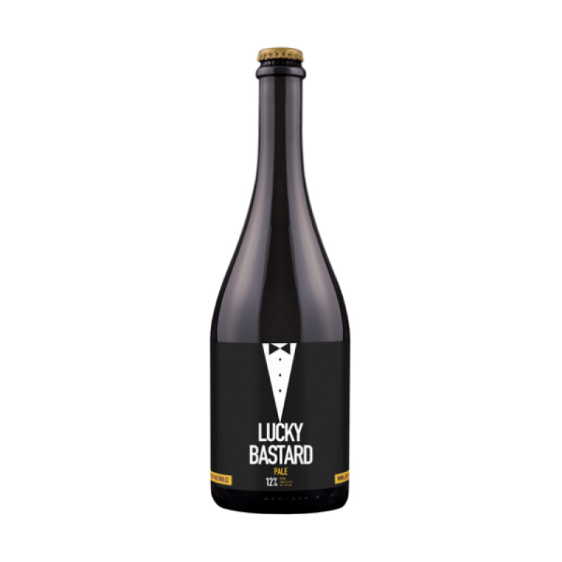 Pivo Lucky Bastard Pale 12° 750 ml Sklizeno