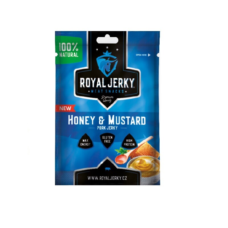 Jerky pork honey & mustard 22 g Sklizeno